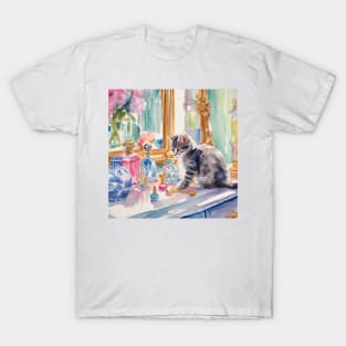 Kitten on the dressing table T-Shirt